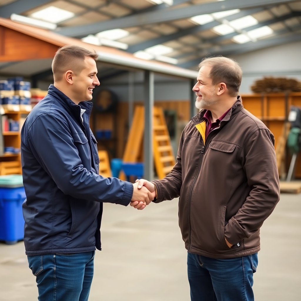 Dealer partnership handshake